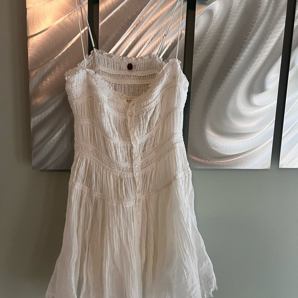 Free People White Mini Dress